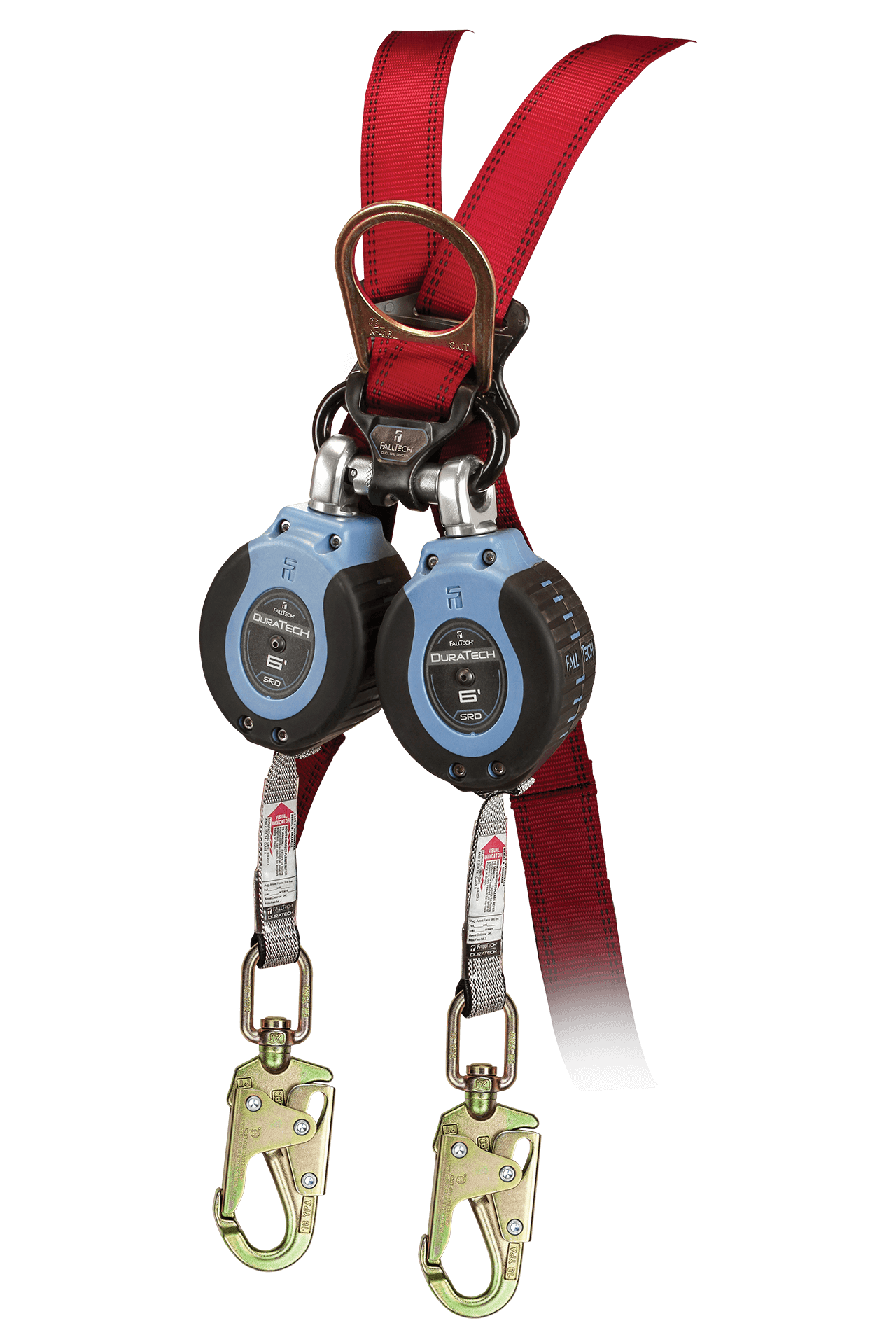 FallTech 6' DuraTech Twin-Leg Personal SRL with Steel Swivel Snap Hooks - 82706TB2