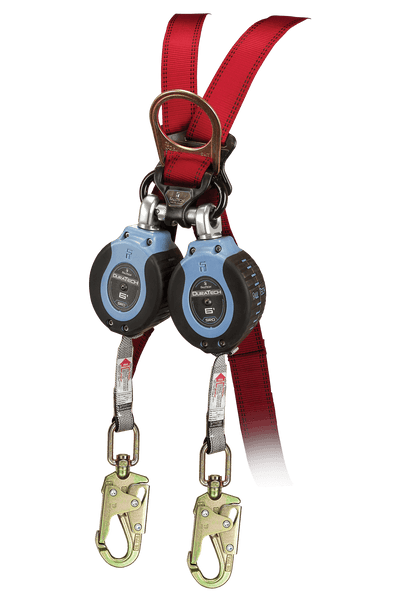 FallTech 6' DuraTech Twin-Leg Personal SRL with Steel Swivel Snap Hooks - 82706TB2
