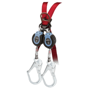 FallTech 6' DuraTech Twin-Leg Personal SRL with Steel Rebar Hooks - 82706TB3