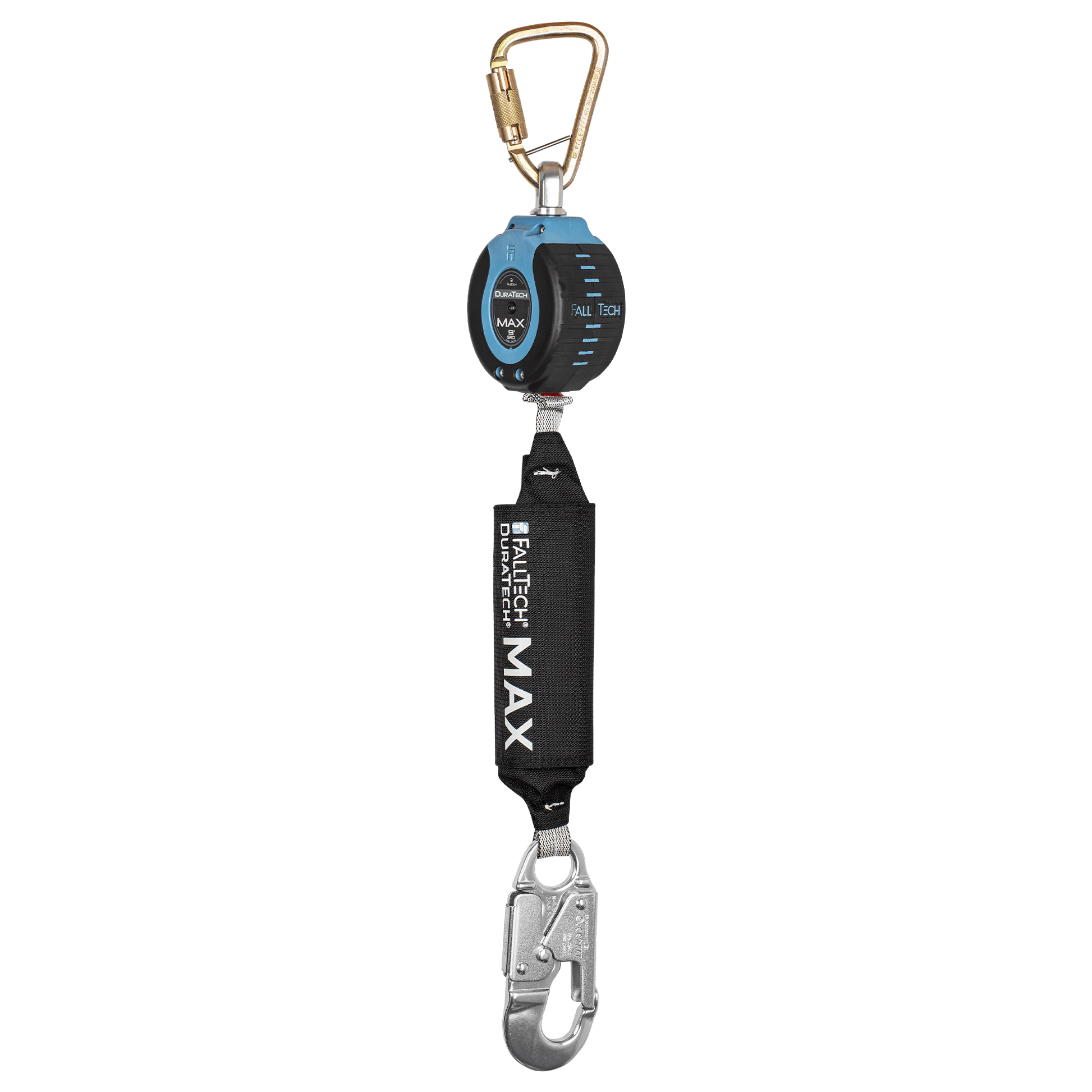 FallTech 9' DuraTech MAX Personal SRL with Aluminum Snap Hook - Includes Steel Dorsal Conneting Carabiner - 82709SB4