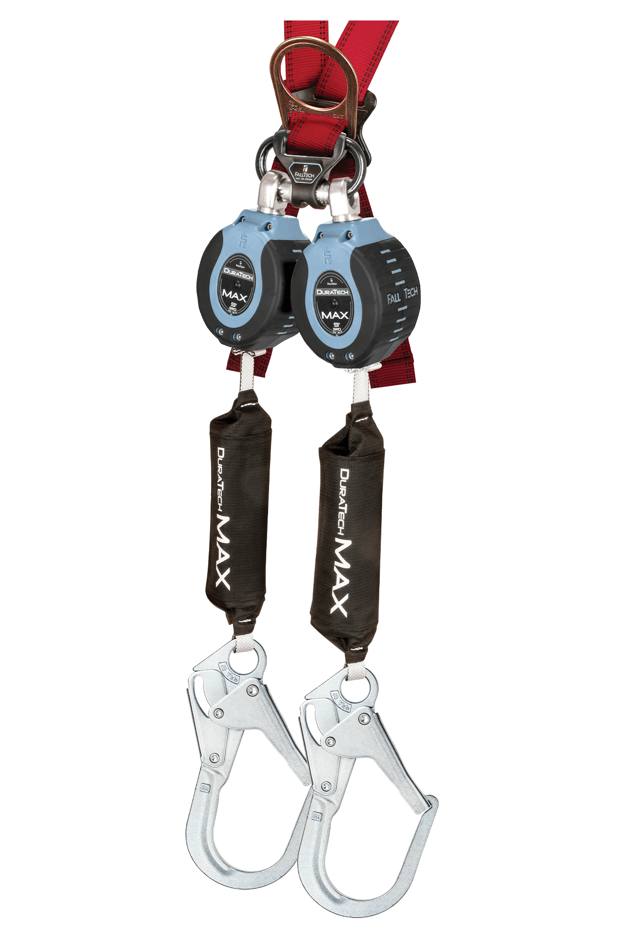 FallTech 9' DuraTech Twin-Leg MAX Personal SRL with Steel Rebar Hooks - 82709TB3