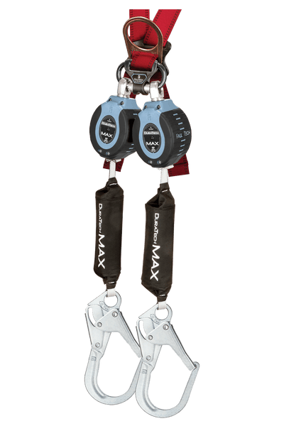 FallTech 9' DuraTech Twin-Leg MAX Personal SRL with Steel Rebar Hooks - 82709TB3