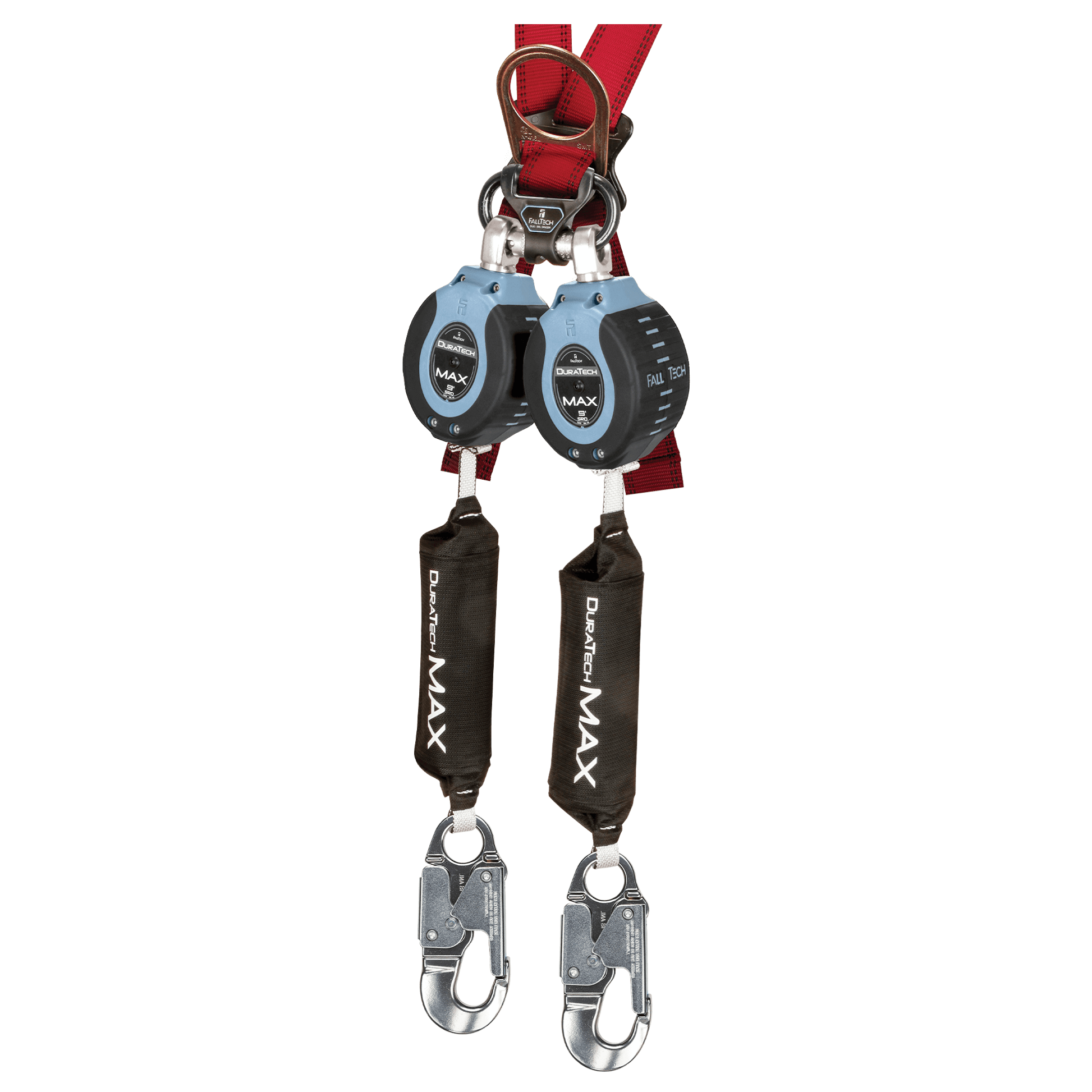 FallTech 9' DuraTech Twin-Leg MAX Personal SRL with Aluminum Snap Hooks - 82709TB4