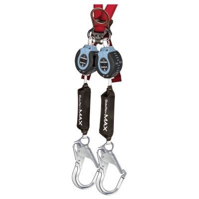 FallTech 9' DuraTech Twin-Leg MAX Personal SRL with Aluminum Rebar Hooks - 82709TB5