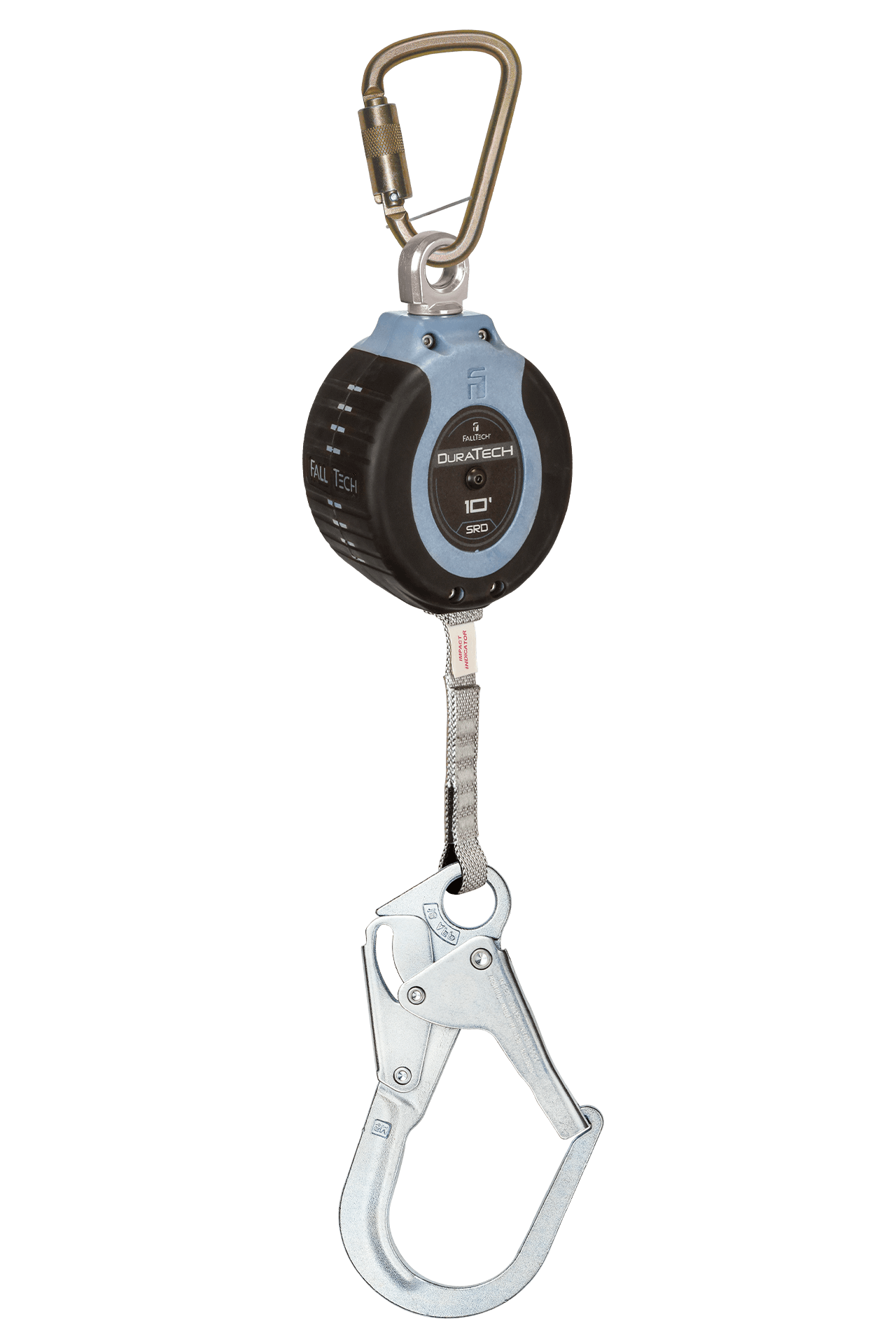 FallTech 10' DuraTech Web SRL with Steel Rebar Hook Includes Steel Anchorage Carabiner - 82710SC3
