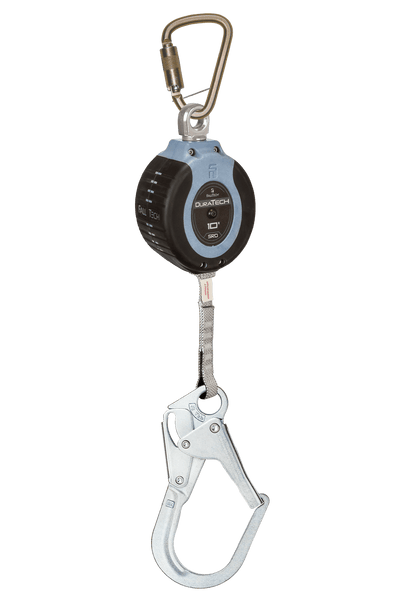 FallTech 10' DuraTech Web SRL with Steel Rebar Hook Includes Steel Anchorage Carabiner - 82710SC3