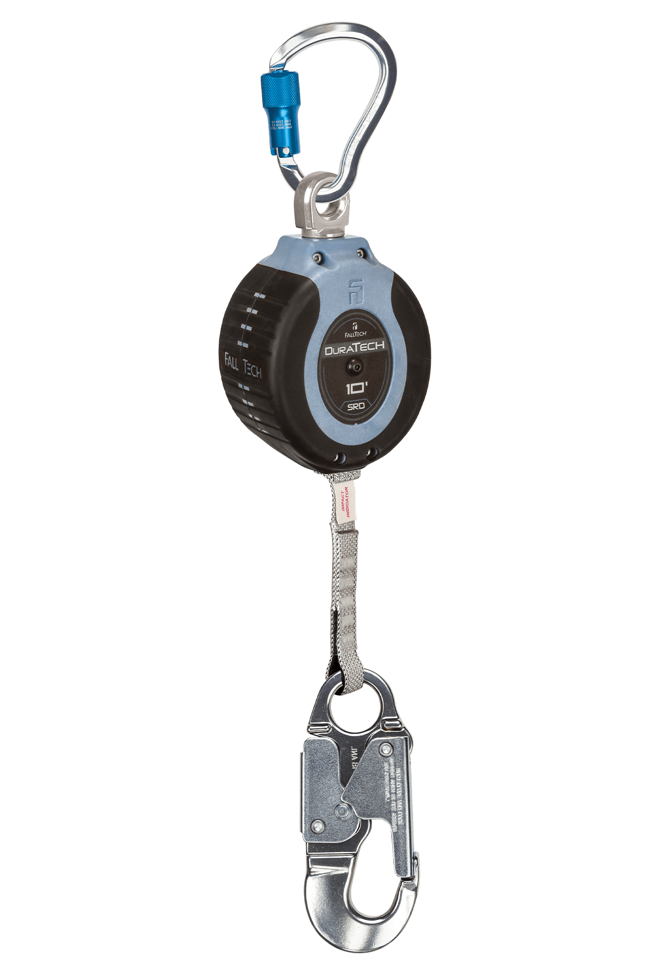 FallTech 10' DuraTech Web SRL with Aluminum Snap Hook Includes Aluminum Anchorage Carabiner - 82710SG4