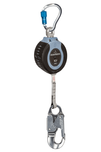 FallTech 10' DuraTech Web SRL with Aluminum Snap Hook Includes Aluminum Anchorage Carabiner - 82710SG4