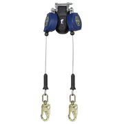 FallTech 8' FT-X Class 2 Twin-leg Leading Edge SRL - Steel Snap Hooks - 82808TP2