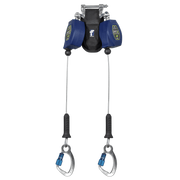 FallTech 8' FT-X Class 2 Twin-leg Leading Edge SRL - Aluminum CE Carabiners - 82808TP6