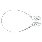 FallTech 5' Cable Restraint Lanyard Fixed-length with Steel Snap Hooks - 83065