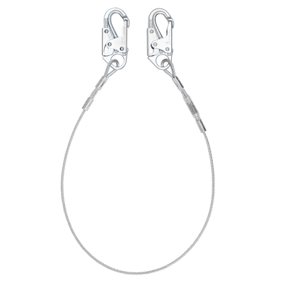 FallTech 5' Cable Restraint Lanyard Fixed-length with Steel Snap Hooks - 83065