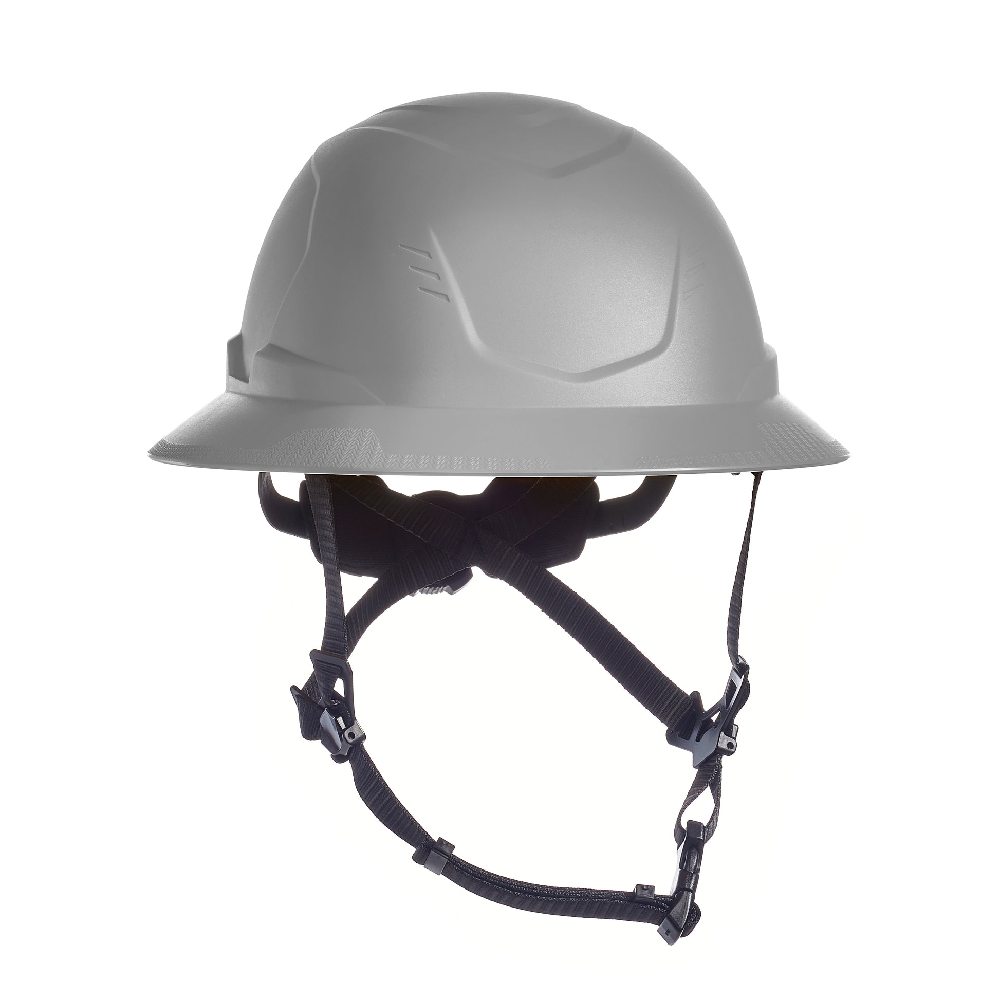 MSA V-Gard H2 Full Brim - Type II Class E Safety Helmet - Non-Vented - Gray - 10250597