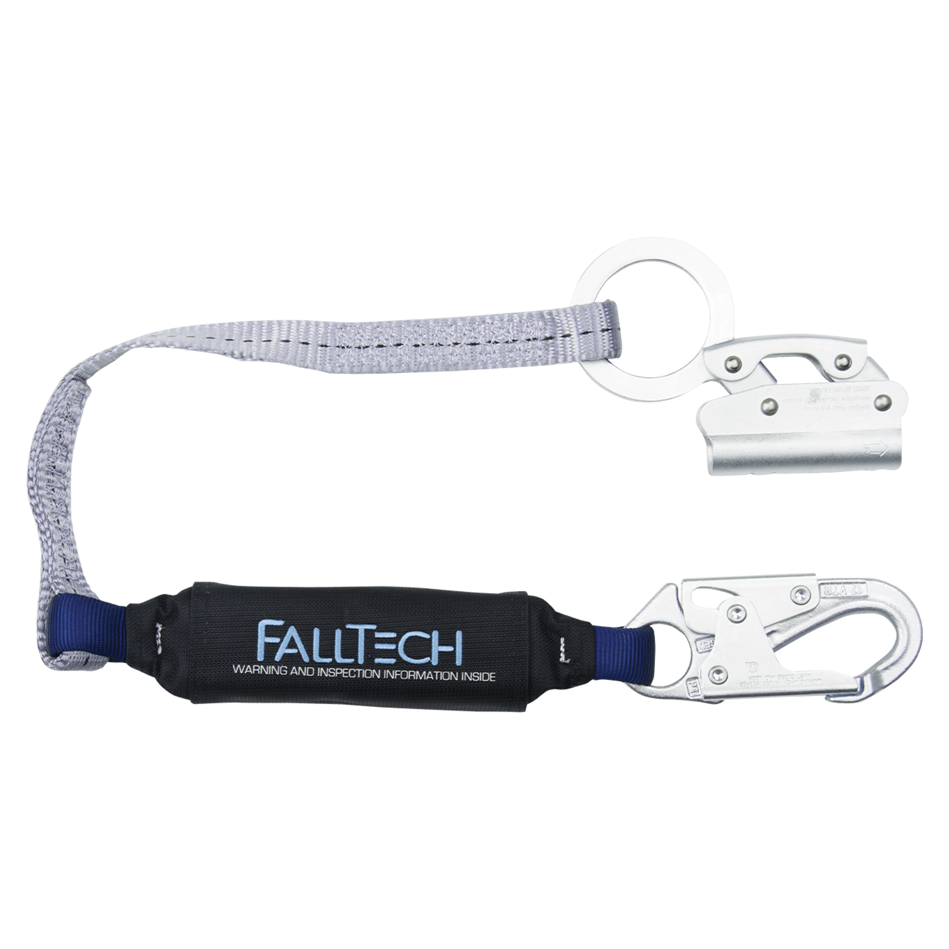 FallTech Manual Rope Adjuster with 3' ViewPack Energy Absorbing Lanyard - 8353