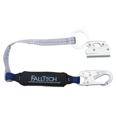 FallTech Manual Rope Adjuster with 3' ViewPack Energy Absorbing Lanyard - 8353