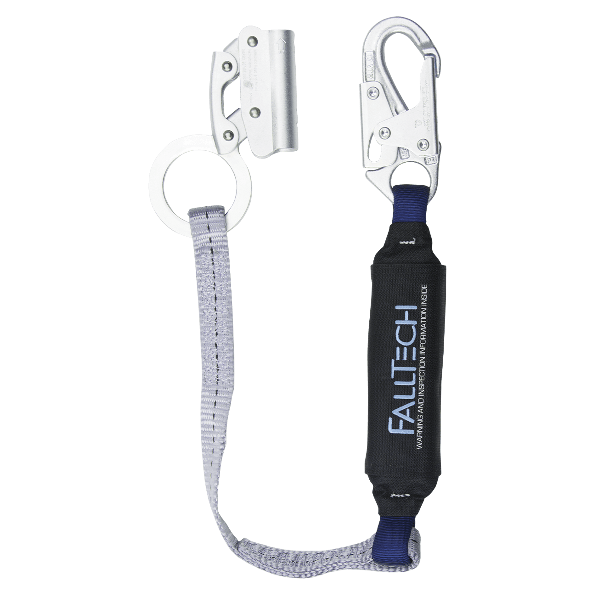 FallTech Manual Rope Adjuster with 3' ViewPack Energy Absorbing Lanyard - 8353
