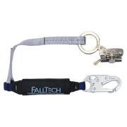 FallTech Hinged Trailing Stainless Steel Rope Adjuster with 3' ViewPack Energy Absorbing Lanyard - 8359