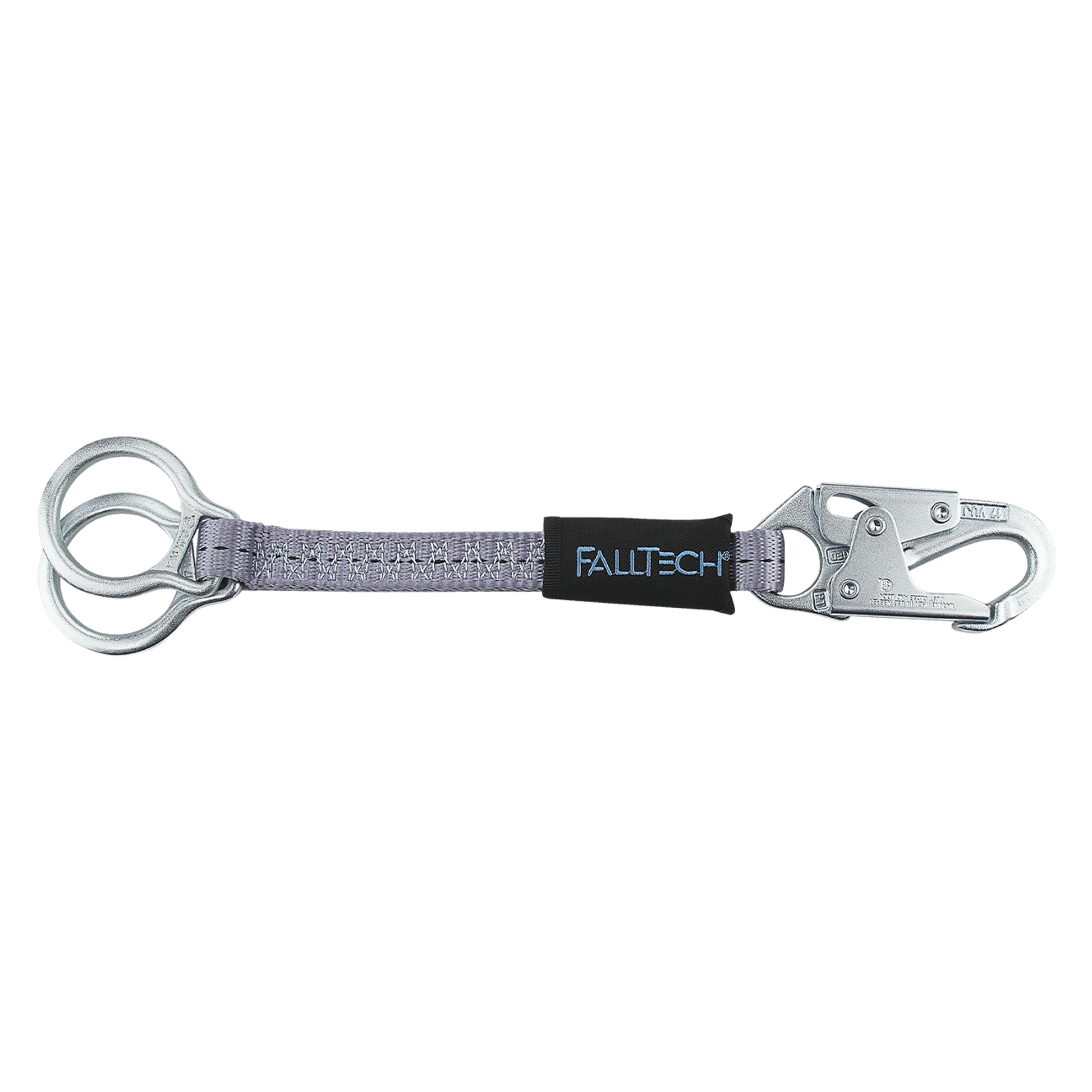 FallTech 18" Double D-ring Dorsal Extender with Steel Snap Hook - 83662D