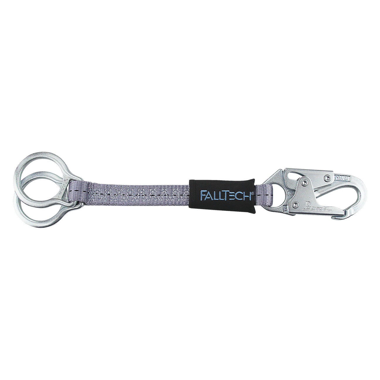 FallTech 18" Double D-ring Dorsal Extender with Steel Snap Hook - 83662D