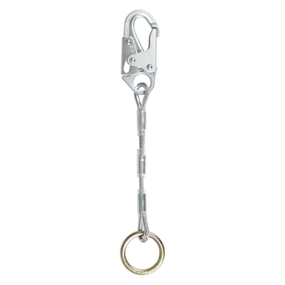 FallTech 18" Cable Dorsal D-ring Extender with Steel Snap Hook - 8366C