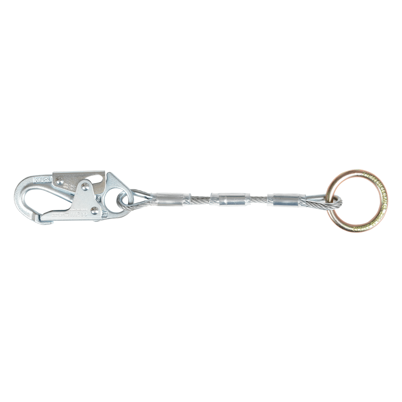 FallTech 18" Cable Dorsal D-ring Extender with Steel Snap Hook - 8366C
