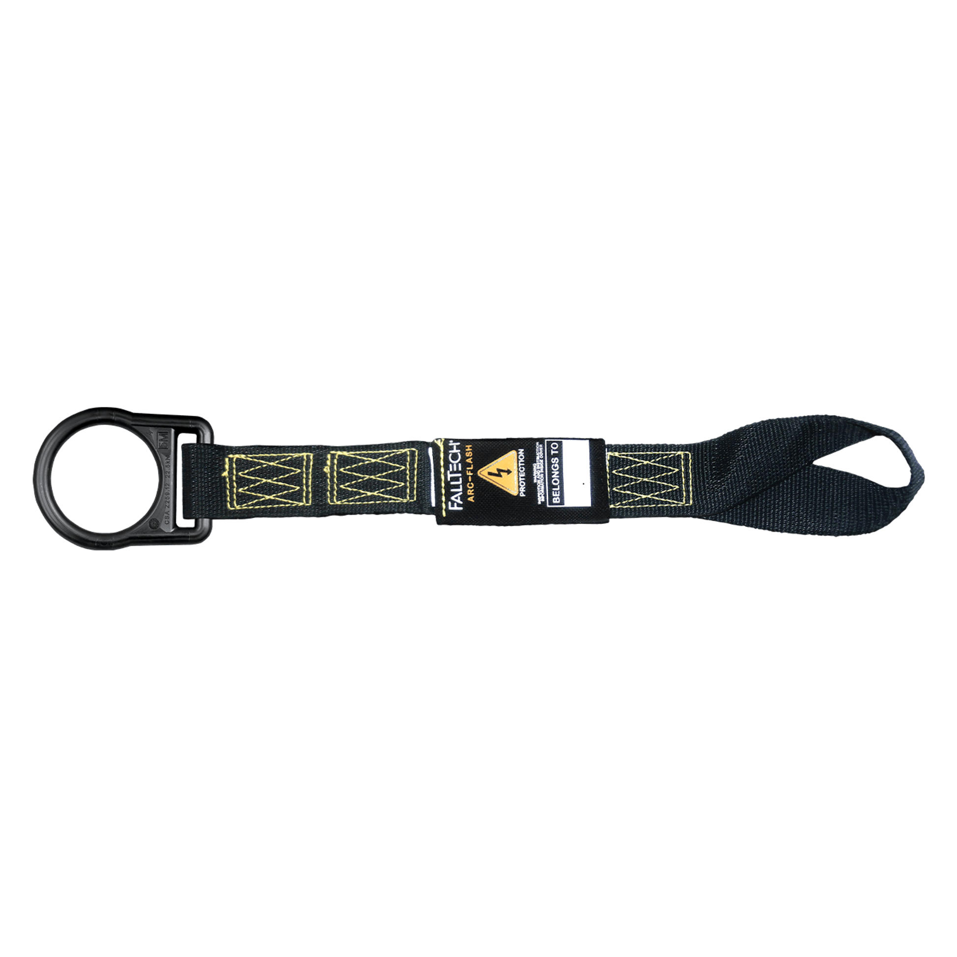 FallTech 18" Arc Flash Dorsal D-ring Extender with Choke-loop and Overmolded D-ring - 8366LAF