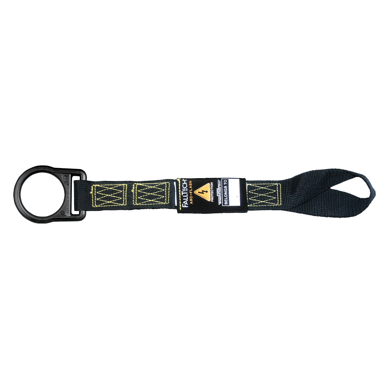 FallTech 18" Arc Flash Dorsal D-ring Extender with Choke-loop and Overmolded D-ring - 8366LAF