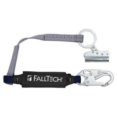 FallTech Trailing Rope Adjuster with 3' ViewPack Energy Absorbing Lanyard - 8368