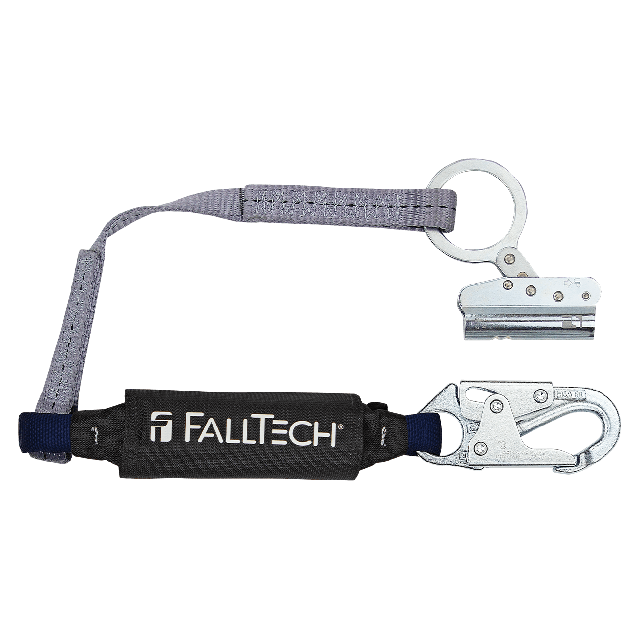 FallTech Trailing Rope Adjuster with 3' ViewPack Energy Absorbing Lanyard - 8368