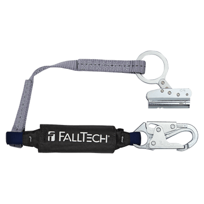 FallTech Trailing Rope Adjuster with 3' ViewPack Energy Absorbing Lanyard - 8368