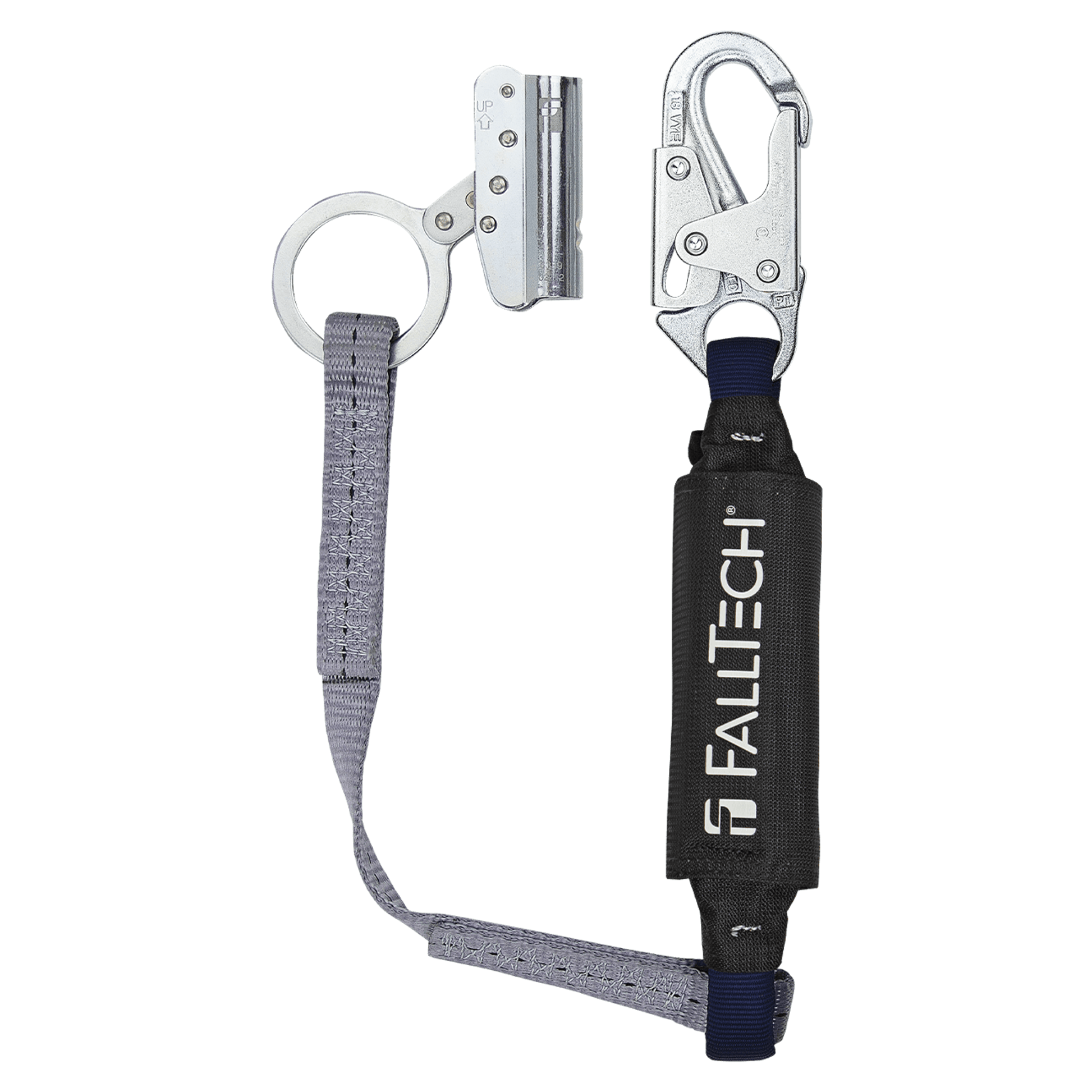 FallTech Trailing Rope Adjuster with 3' ViewPack Energy Absorbing Lanyard - 8368