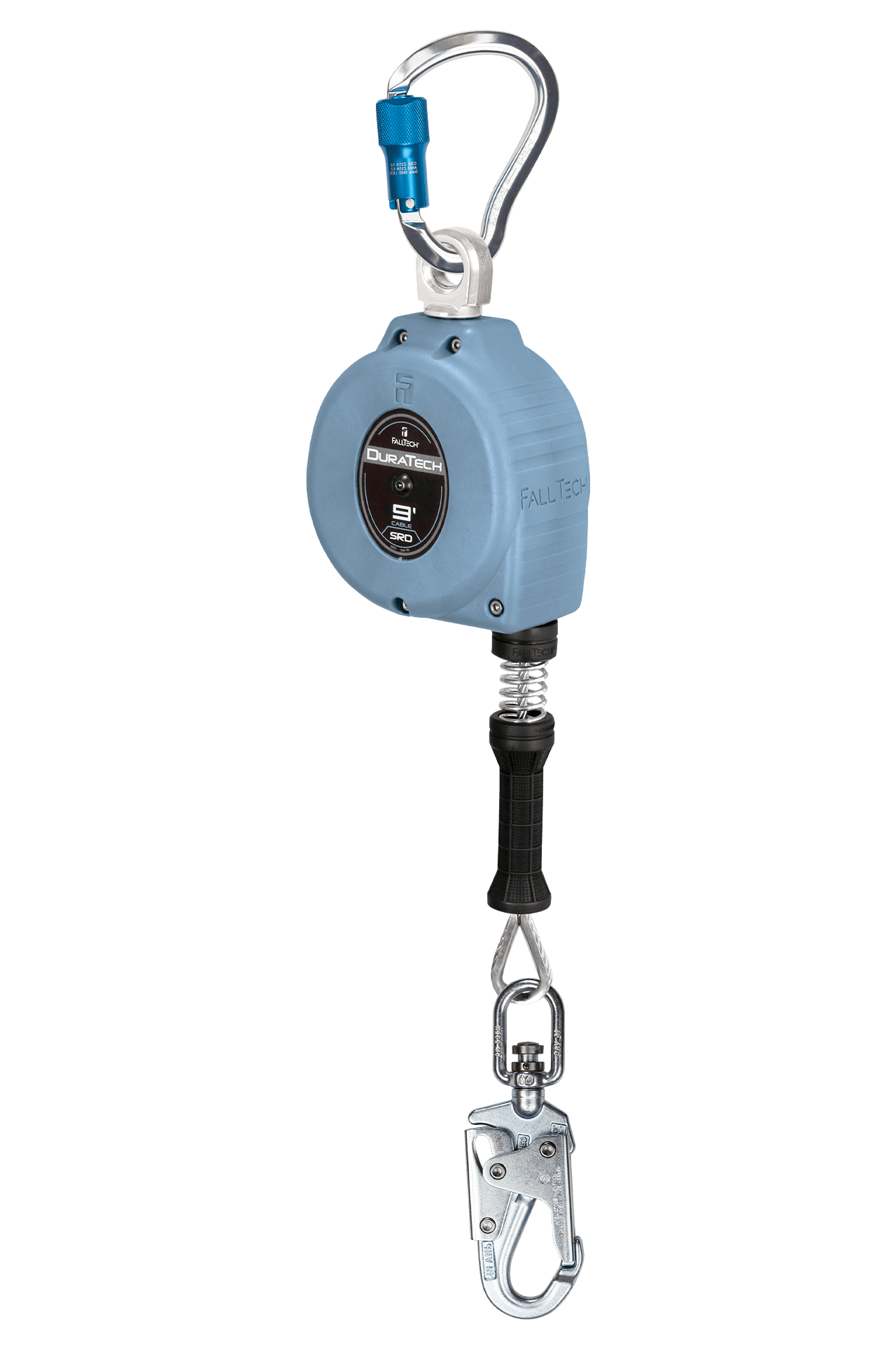 FallTech 9' DuraTech Cable SRL with Stainless Steel Swivel Snap Hook - 83809SG9