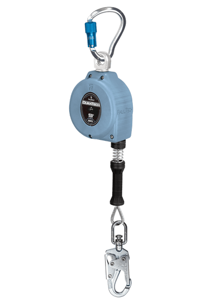 FallTech 9' DuraTech Cable SRL with Stainless Steel Swivel Snap Hook - 83809SG9