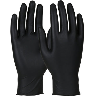 QRP Qualatrile CE Gloves Black NF Nitrile Glove - Bagged - 1/CS - 84-5