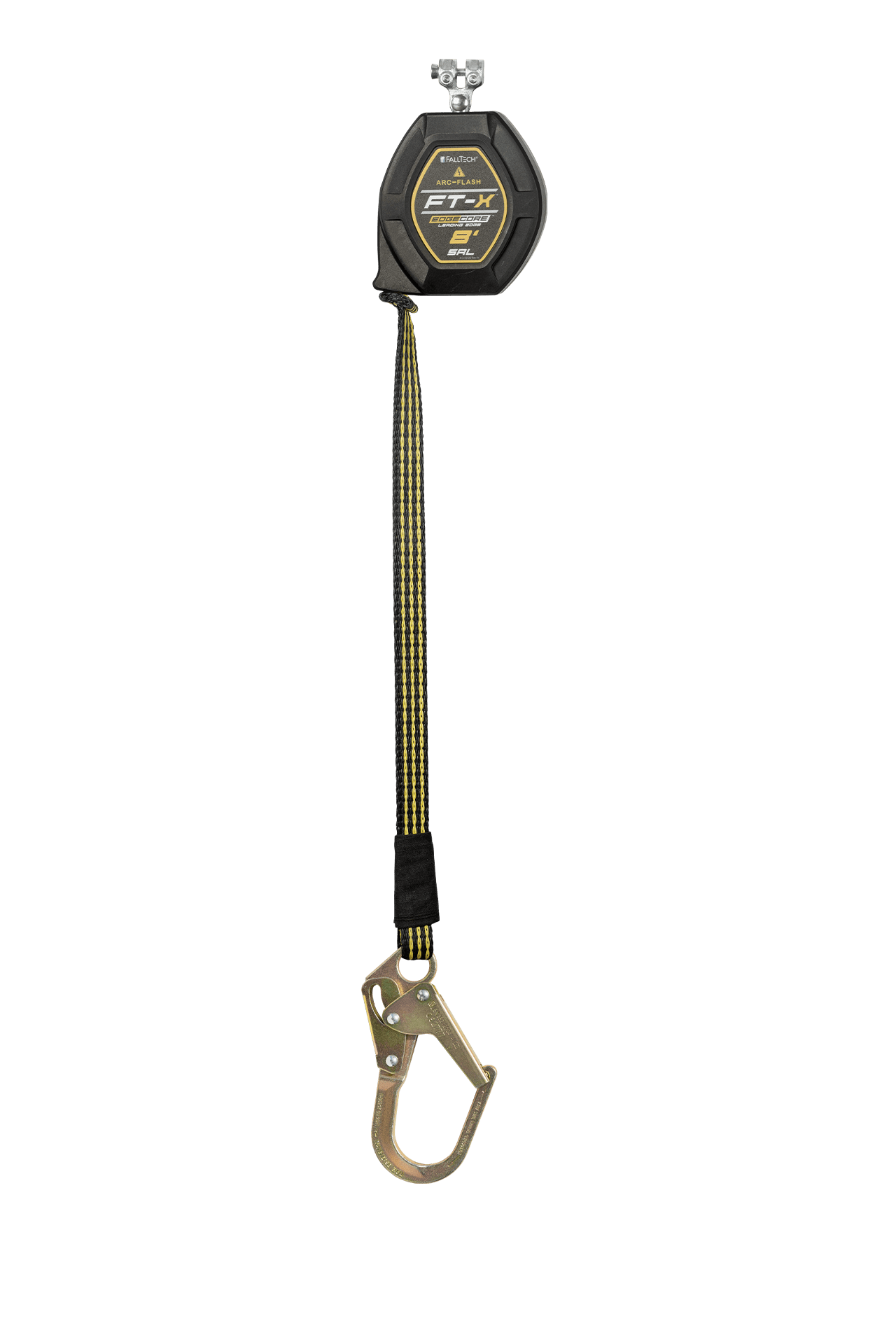 FallTech 8' FT-X EdgeCore Arc Flash Class 2 Leading Edge SRL-P - Replacement-leg with Steel Mini Rebar Hook - 84008RP0