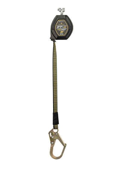 FallTech 8' FT-X EdgeCore Arc Flash Class 2 Leading Edge SRL-P - Replacement-leg with Steel Mini Rebar Hook - 84008RP0