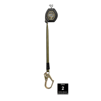 FallTech 8' FT-X EdgeCore Arc Flash Class 2 Leading Edge SRL-P - Replacement-leg with Steel Mini Rebar Hook - 84008RP0