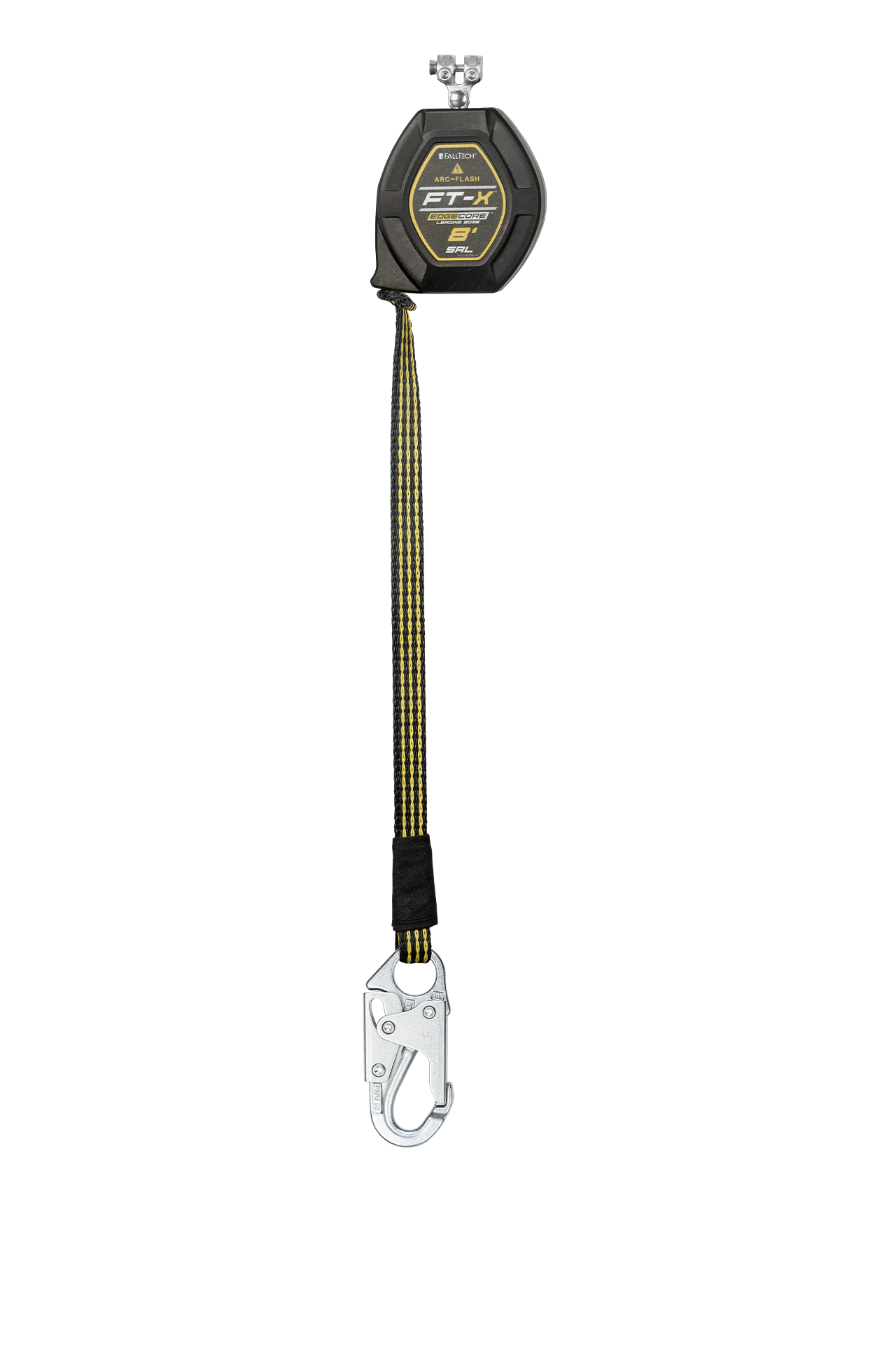 FallTech 8' FT-X EdgeCore Arc Flash Class 2 Leading Edge SRL-P - Replacement-leg with Steel Snap Hook - 84008RP1