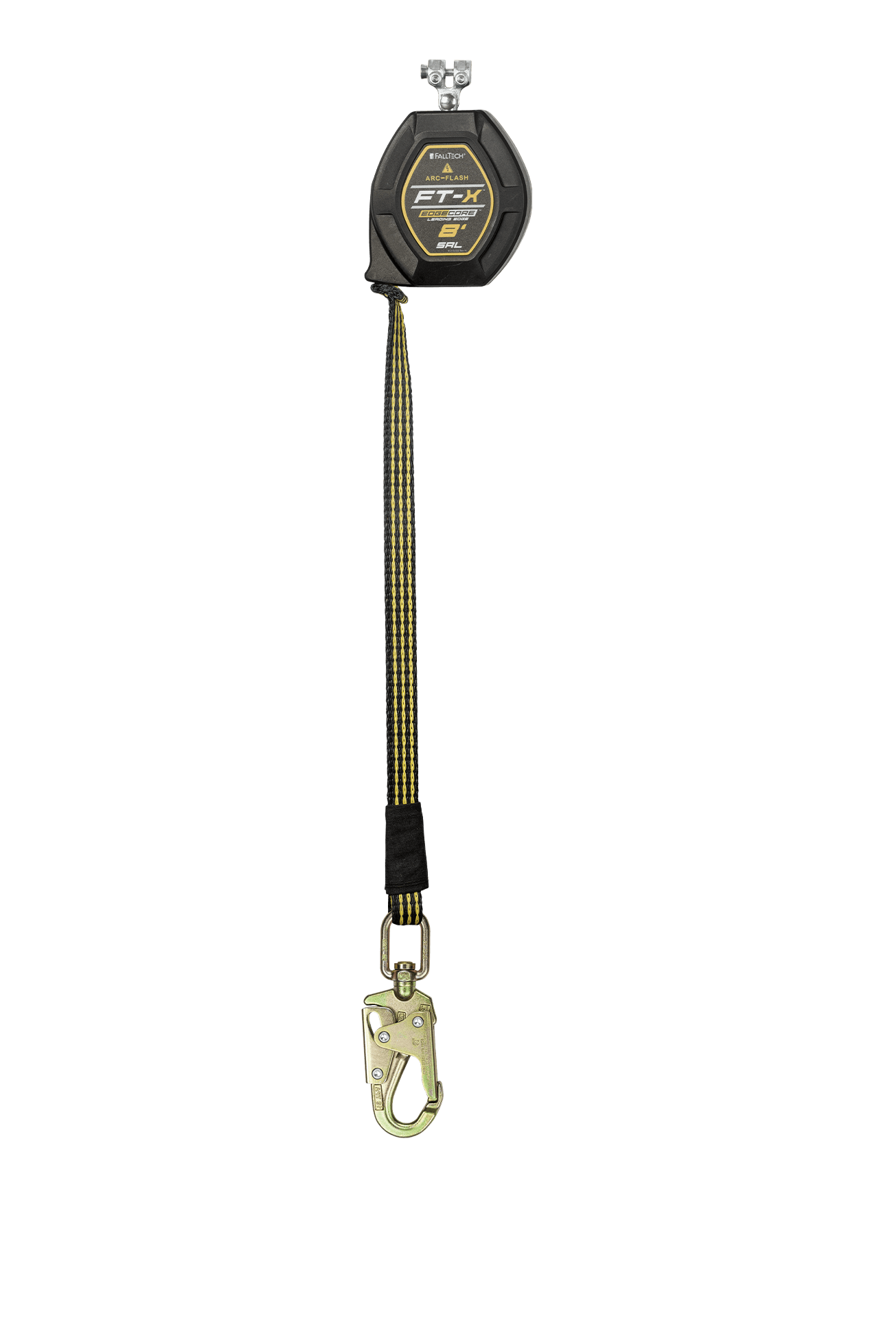 FallTech 8' FT-X EdgeCore Arc Flash Class 2 Leading Edge SRL-P - Replacement-leg with Steel Swivel Snap Hook - 84008RP2