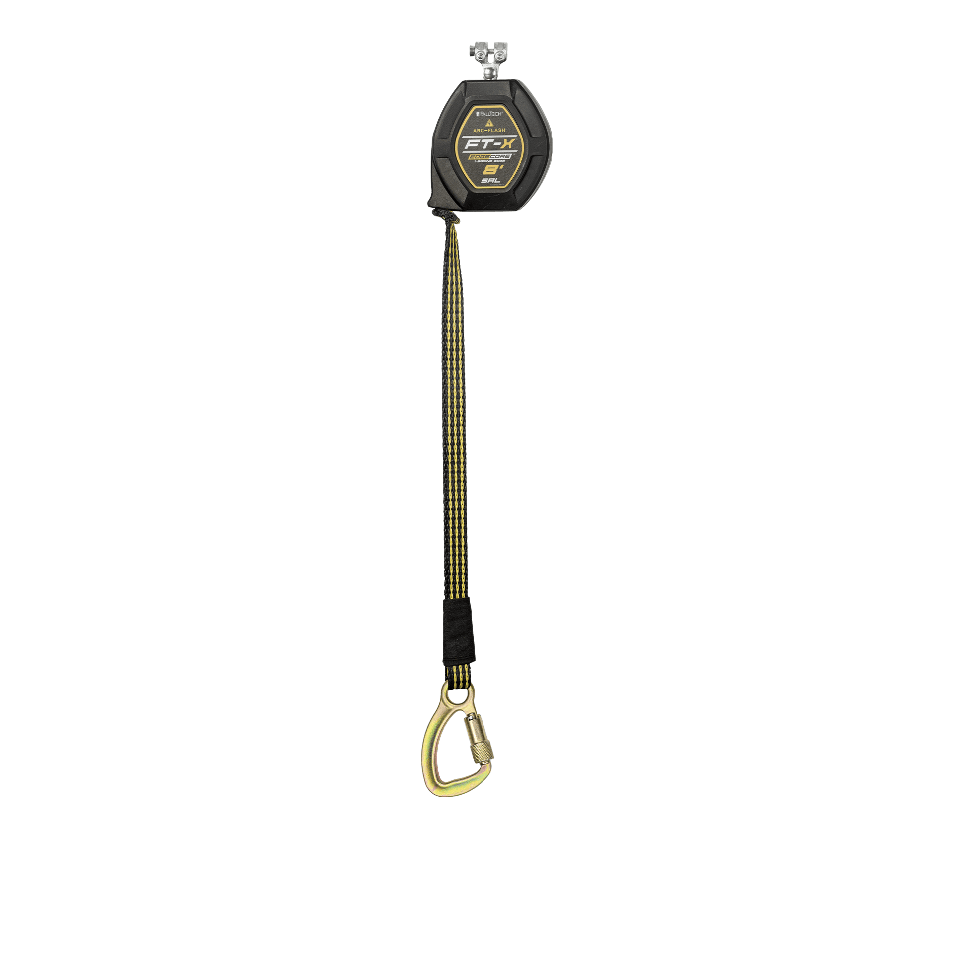 FallTech 8' FT-X EdgeCore Arc Flash Tie-Back Class 2 Leading Edge SRL-P - Replacement-leg with Steel 5k Carabiner - 84008RP8