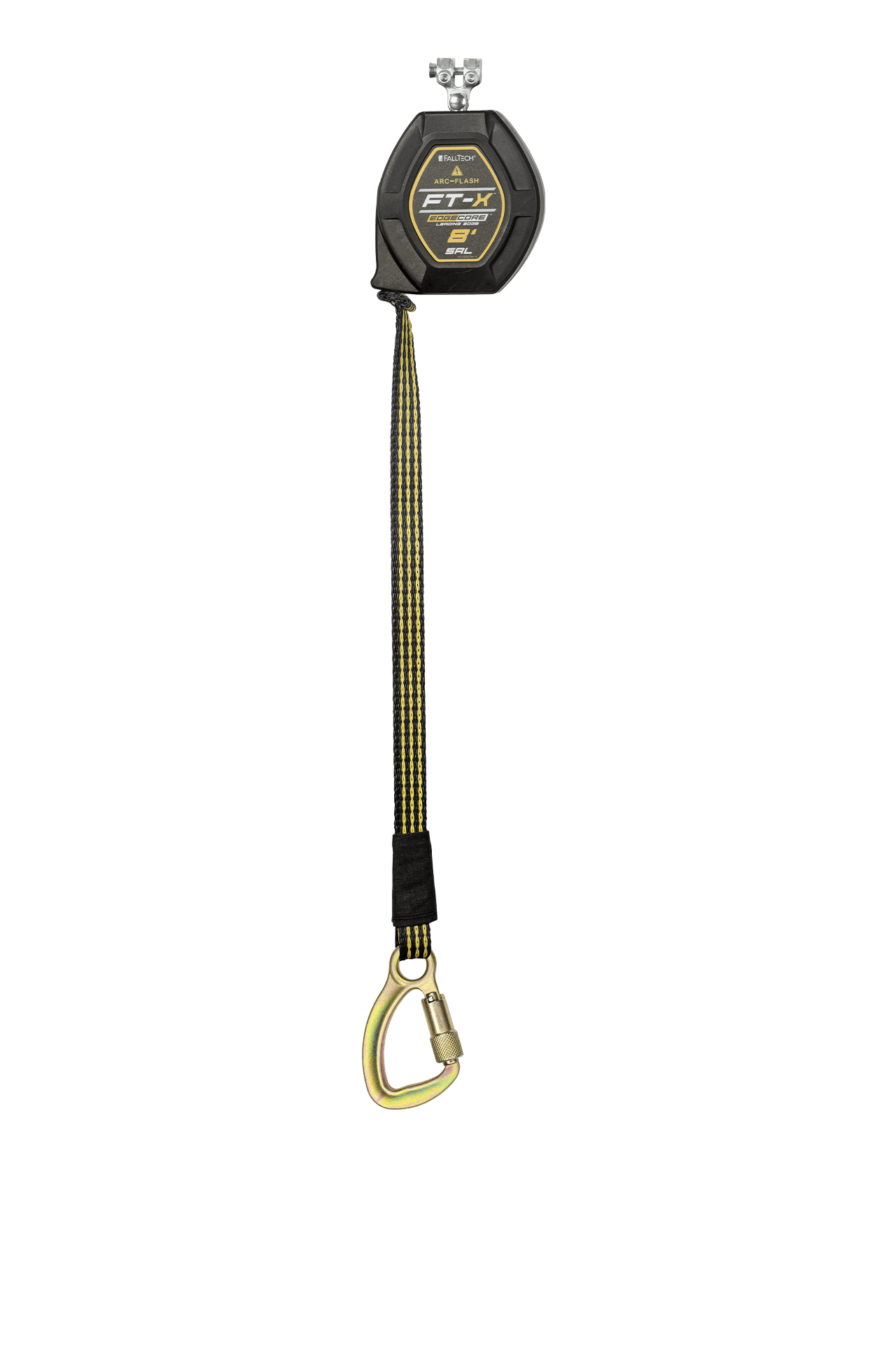 FallTech 8' FT-X EdgeCore Arc Flash Tie-Back Class 2 Leading Edge SRL-P - Replacement-leg with Steel 5k Carabiner - 84008RP8