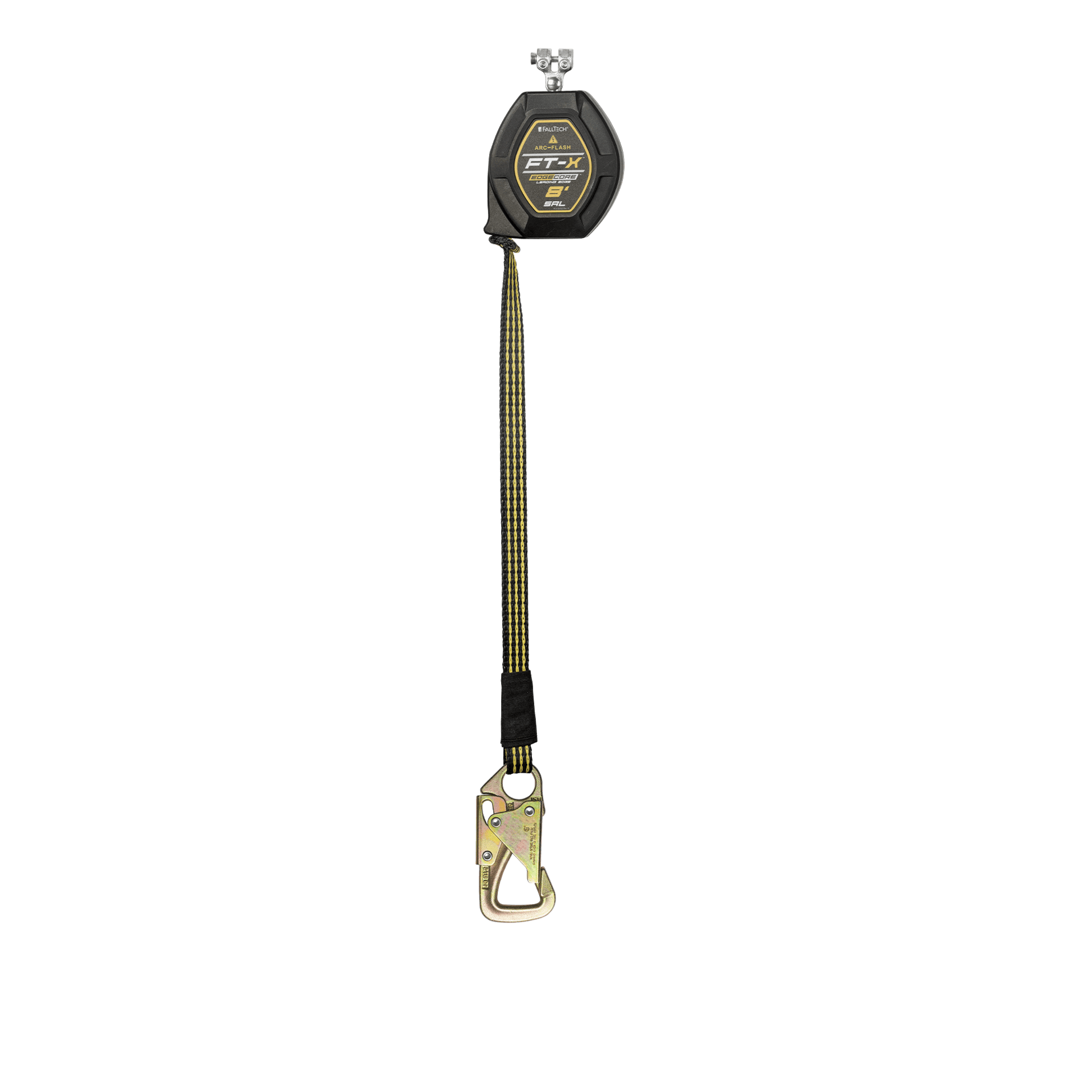FallTech 8' FT-X EdgeCore Arc Flash Tie-Back Class 2 Leading Edge SRL-P - Replacement-leg with Steel 5k Snap Hook - 84008RP8S