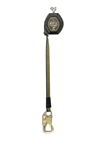 FallTech 8' FT-X EdgeCore Arc Flash Tie-Back Class 2 Leading Edge SRL-P - Replacement-leg with Steel 5k Snap Hook - 84008RP8S