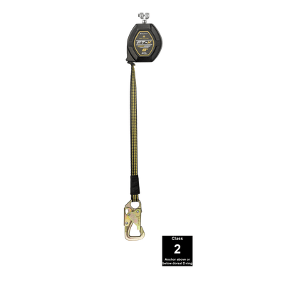 FallTech 8' FT-X EdgeCore Arc Flash Tie-Back Class 2 Leading Edge SRL-P - Replacement-leg with Steel 5k Snap Hook - 84008RP8S