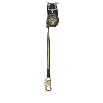 FallTech 8' FT-X EdgeCore Arc Flash Tie-Back Class 2 Leading Edge SRL-P - Single-leg with Steel 5k Snap Hook - 84008SP8S