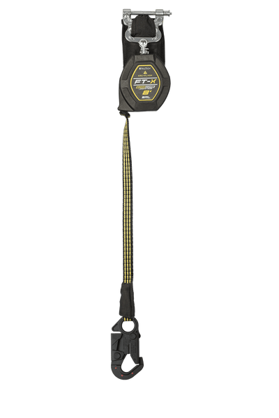 FallTech 8' FT-X EdgeCore Arc Flash Class 2 Leading Edge SRL-P - Single-leg with Dielectric Snap Hook - 84008SPD1