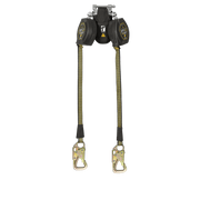 FallTech 8' FT-X EdgeCore Arc Flash Tie-Back Class 2 Leading Edge SRL-P - Twin-leg with Steel 5k Snap Hooks - 84008TP8S