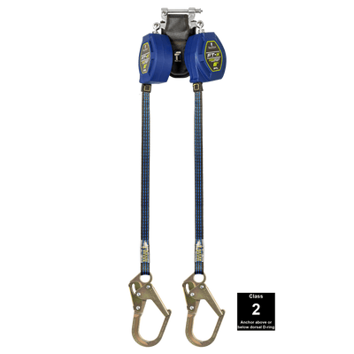 FallTech 6' FT-X Class 2 Twin Leg EdgeCore Leading Edge SRL - Steel Mini Rebar Hooks - 84106TP0