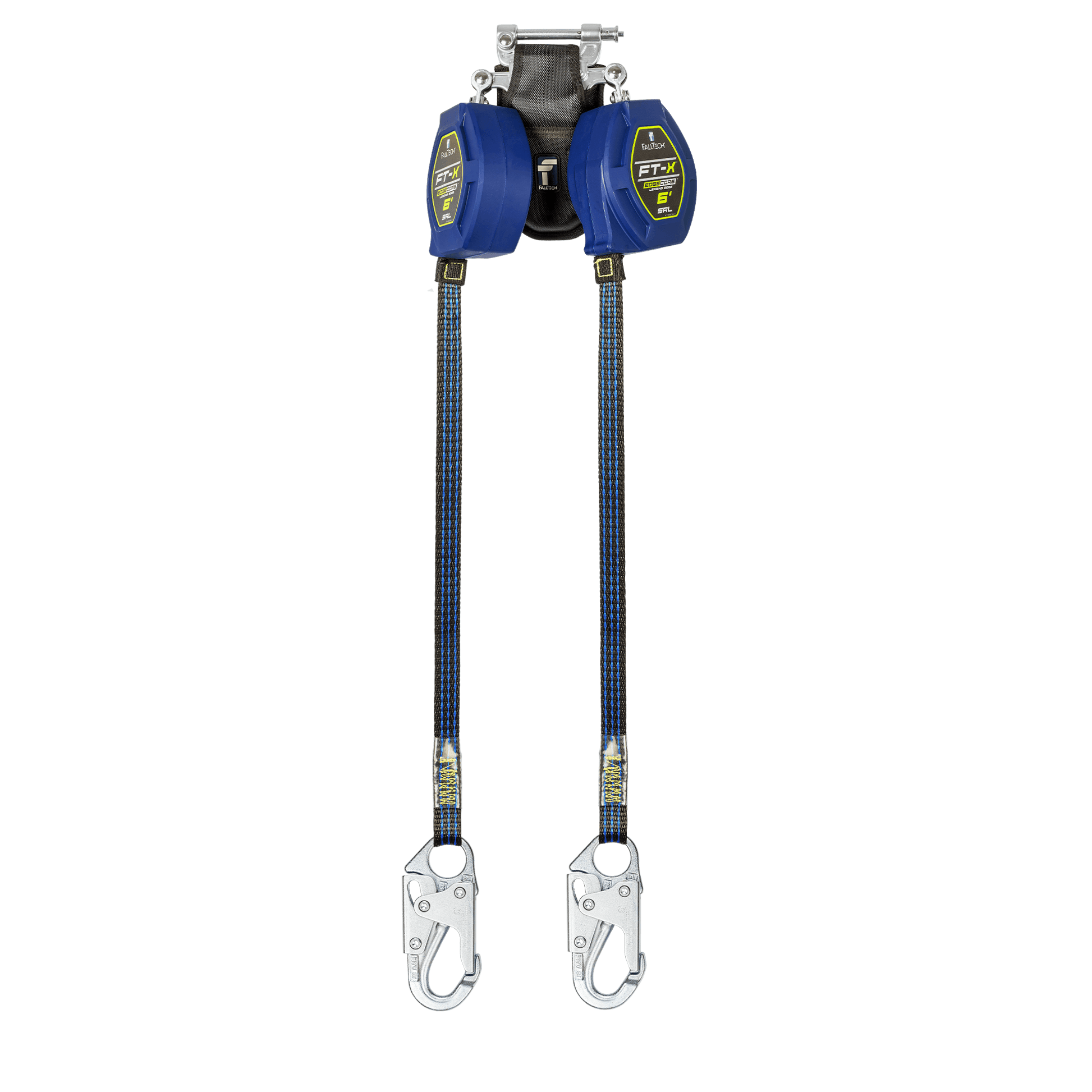 FallTech 6' FT-X Class 2 Twin Leg EdgeCore Leading Edge SRL - Steel Snap Hooks - 84106TP1