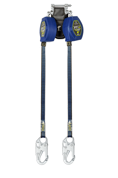 FallTech 6' FT-X Class 2 Twin Leg EdgeCore Leading Edge SRL - Steel Snap Hooks - 84106TP1